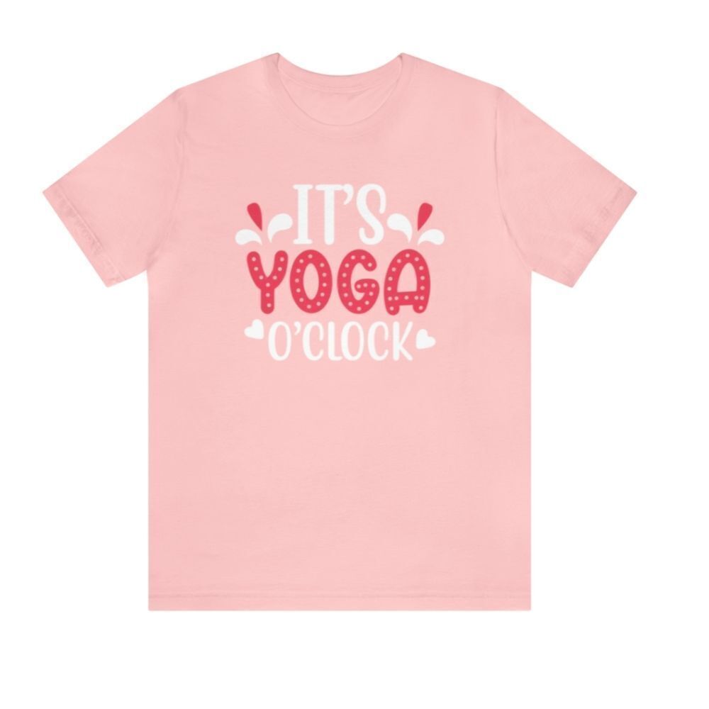 It's Yoga O'Clock: Woman's Shirt Embracing the Time for Mindful Movement and Inn